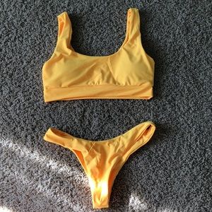 Yellow bikini